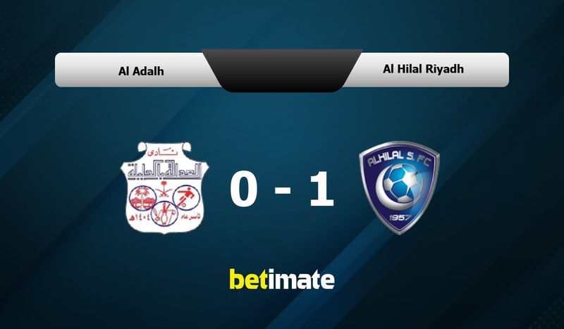 Predicción, cuotas y consejos de apuestas Al Adalh vs Al Hilal Riyadh ...
