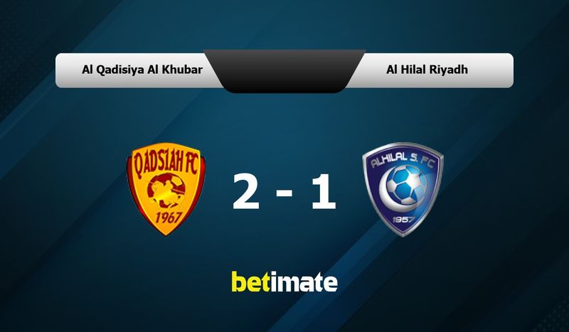 Al Qadisiya Al Khubar vs Al Hilal Riyadh Prediction, Odds & Betting ...