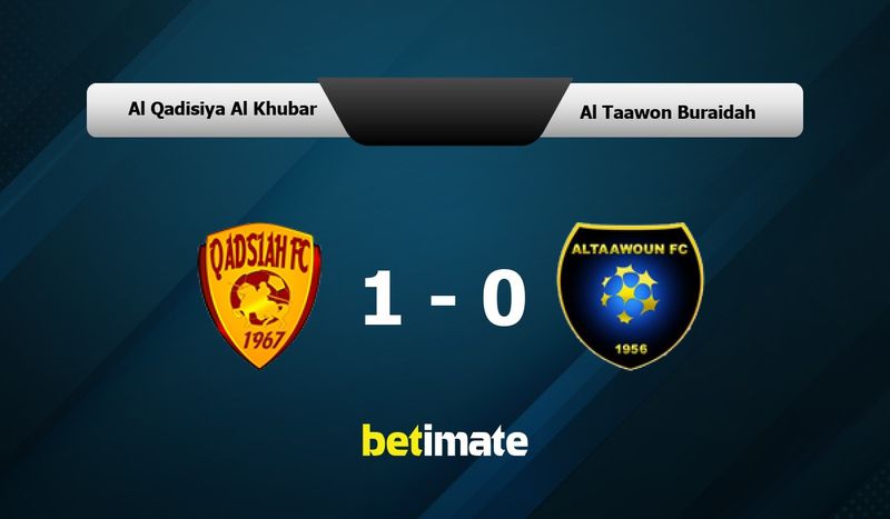 Al Qadisiya Al Khubar vs Al Taawon Buraidah Prediction, Odds & Betting ...
