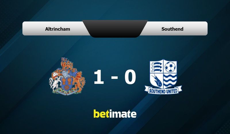 Southend United vs Altrincham - live score, predicted lineups and H2H stats.