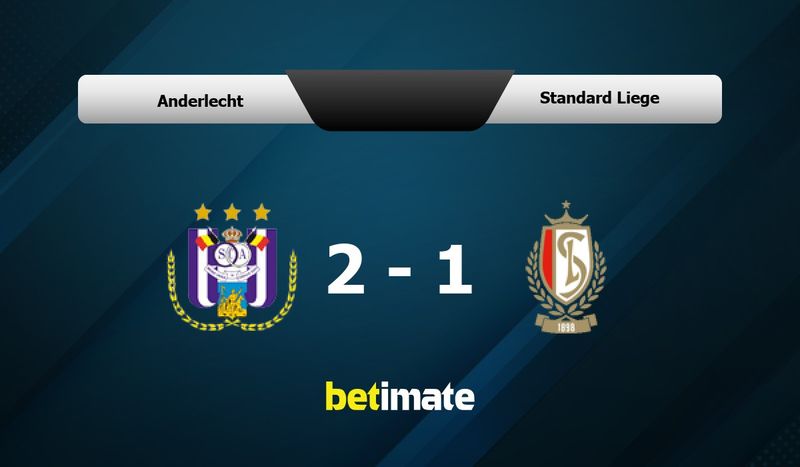 Anderlecht and Standard Liege Draw