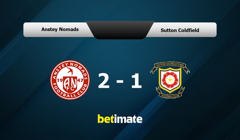 Coldifield Pronostic, cotes et conseils de paris pour le match Anstey Nomads ...