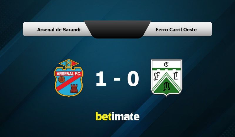 Arsenal de Sarandi vs Ferro Carril Oeste Prediction, Odds & Betting ...