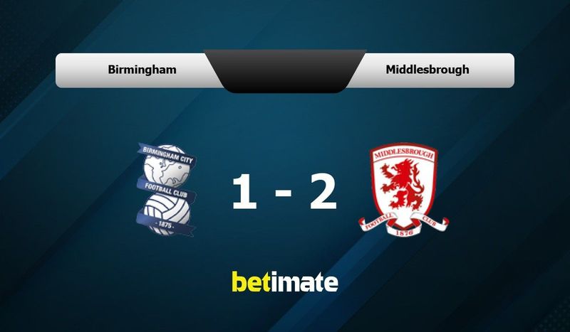 Birmingham v boro 2025 h2h