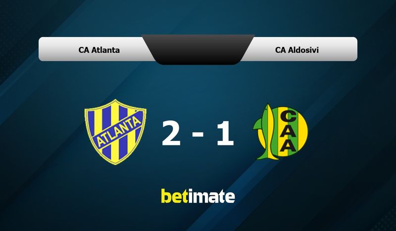 Club Atletico Atlanta x CA Aldosivi h2h - Club Atletico Atlanta x CA  Aldosivi head to head results