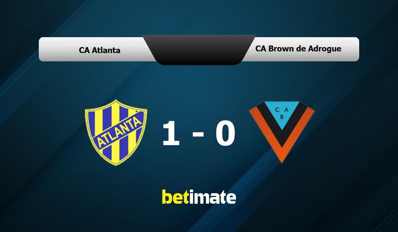 Club Atlético Brown vs CA Atlanta» Predictions, Odds, Live Score