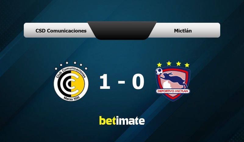 CSD Comunicaciones vs Mictlán Prediction, Odds & Betting Tips 07/20/2025