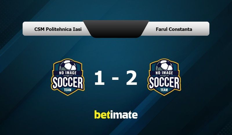 CSM Politehnica Iasi x Farul Constanța 01/12/2023 na Liga I 2023/24, Futebol