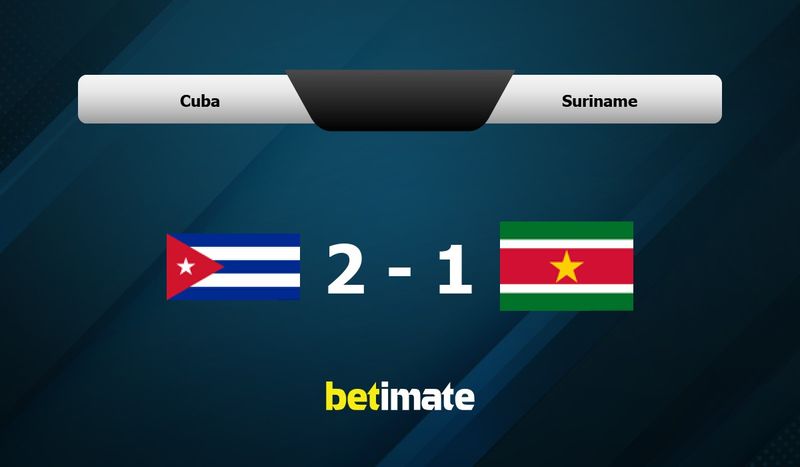 Cuba vs Suriname live score, H2H and lineups