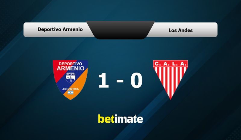 Deportivo Armenio vs Los Andes» Predictions, Odds, Live Score & Stats