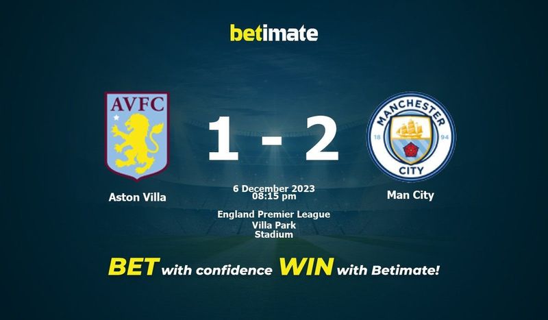 Aston Villa vs Manchester City Prediction