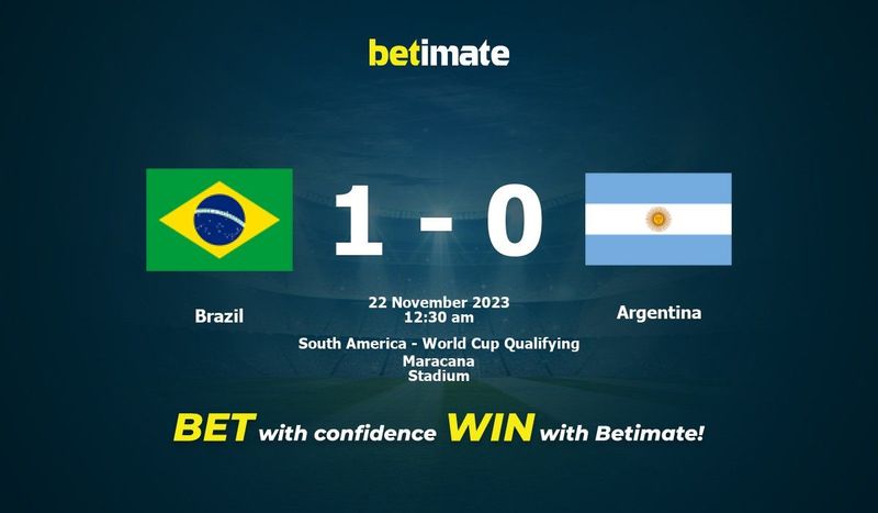 Brazil vs Argentina Live Commentary & Result, 11/22/2023(South America