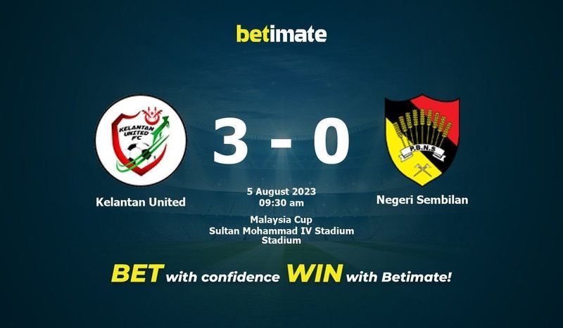 Kelantan United vs Negeri Sembilan Prediction, Odds & Betting Tips 08