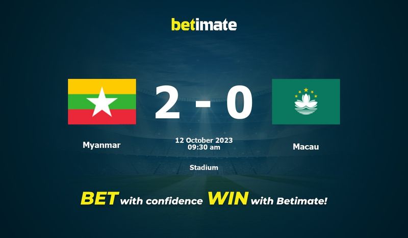 Myanmar vs Macau Live Commentary & Result, 10/12/2023(Asia - World