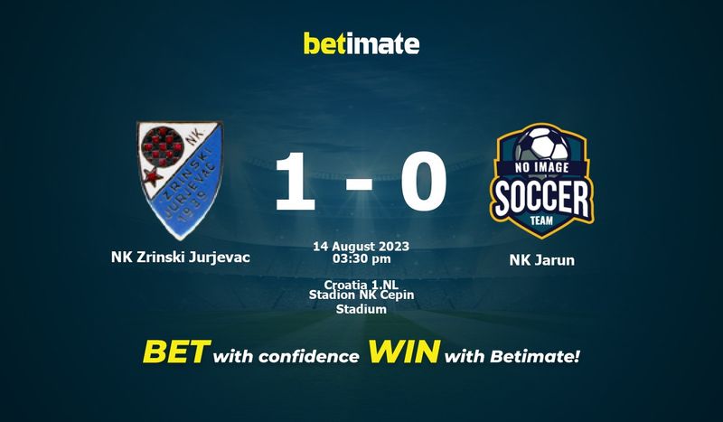 NK Zrinski Jurjevac vs NK Jarun Live Commentary & Result, 08/14/2023 ...