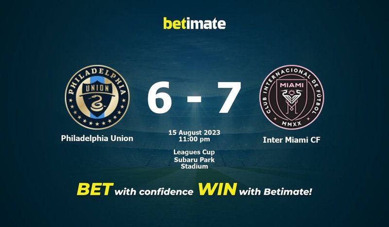 Philadelphia Union vs Inter Miami CF Live Commentary & Result, 08/15