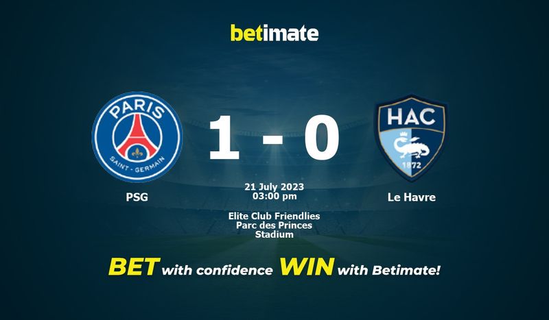 PSG vs Le Havre Comentarios en vivo y resultado, 21/07/2023 (Amistosos