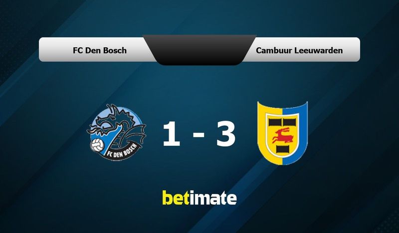 FC Den Bosch vs Cambuur Leeuwarden Prediction Odds Betting Tips