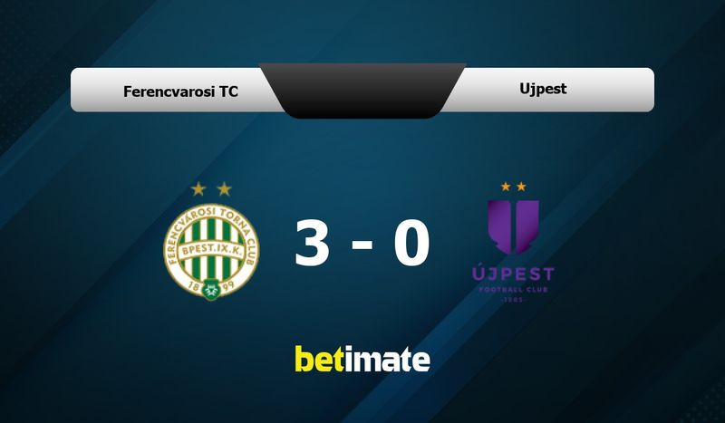 Ferencvarosi TC vs Kisvarda FC: Live Score, Stream and H2H results