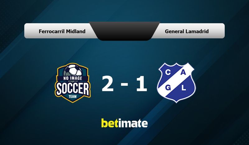 Ferrocarril Midland vs General Lamadrid live score, H2H and lineups