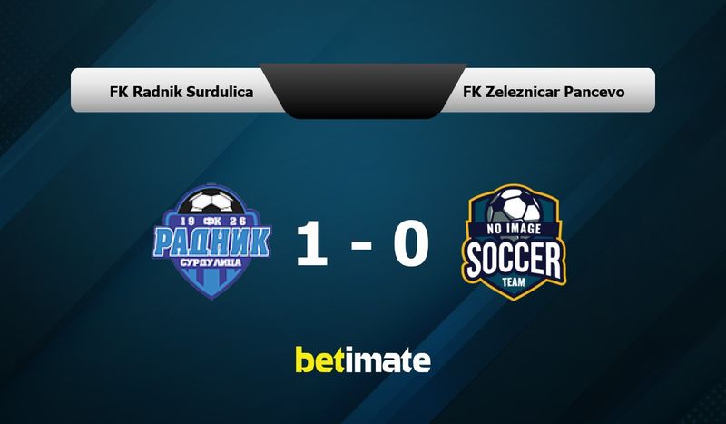 FK Radnik Surdulica vs Zeleznicar Pancevo - live score, predicted lineups  and H2H stats.