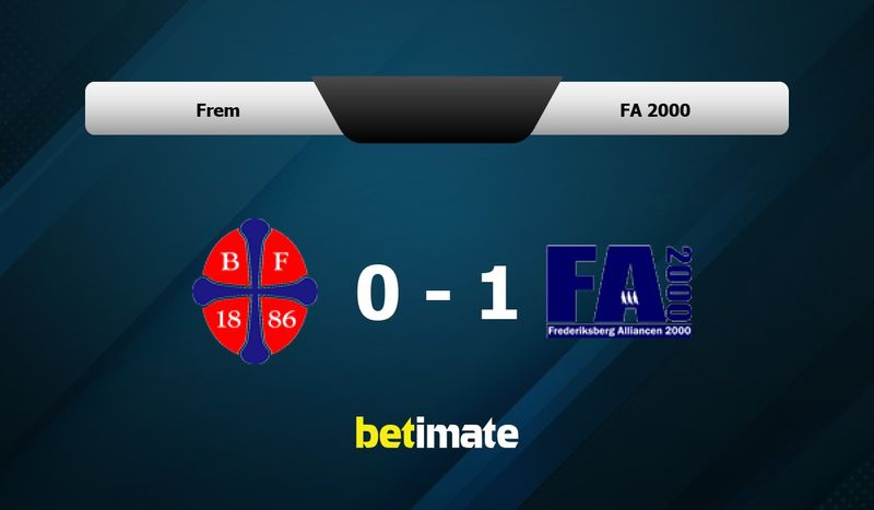 Frem vs FA 2000 Prediction, Odds & Betting Tips 04/02/2026
