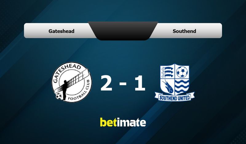Gateshead 1-1 Southend United - Gateshead FC