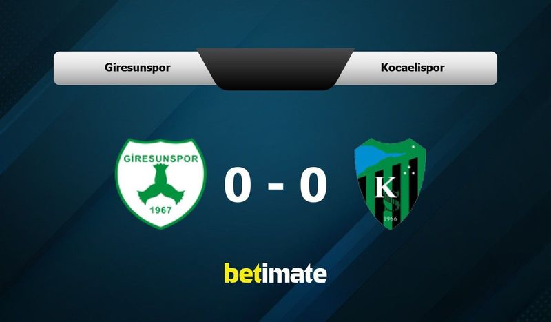 Giresunspor vs Göztepe H2H stats - SoccerPunter