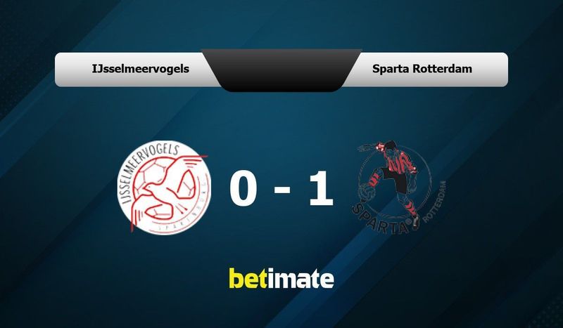 GVVV Veenendaal vs Sparta Rotterdam - live score, predicted lineups and H2H  stats.