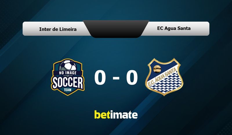 Inter de Limeira vs EC Agua Santa Prédiction, cotes et conseils de ...