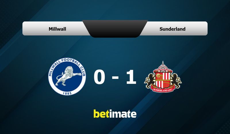 Millwall x Sunderland » Placar ao vivo, Palpites, Estatísticas + Odds