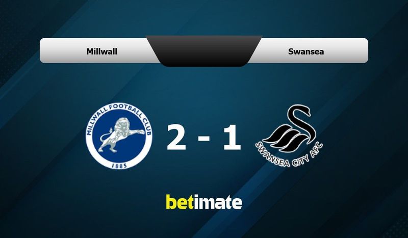 Millwall vs Swansea City - live score, predicted lineups and H2H stats.