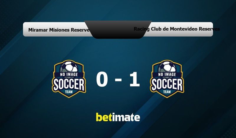 Miramar Misiones Reserve vs Racing Club de Montevideo Reserves ...