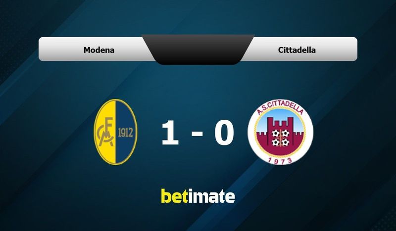 Modena vs Cittadella » Predictions, Odds, Live Scores & Stats