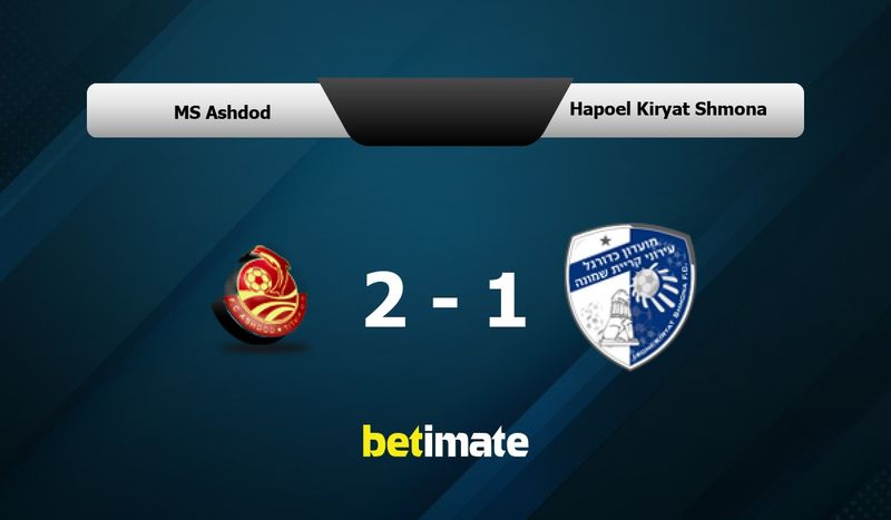 MS Ashdod vs Hapoel Kiryat Shmona Prediction, Odds & Betting Tips 01/11 ...
