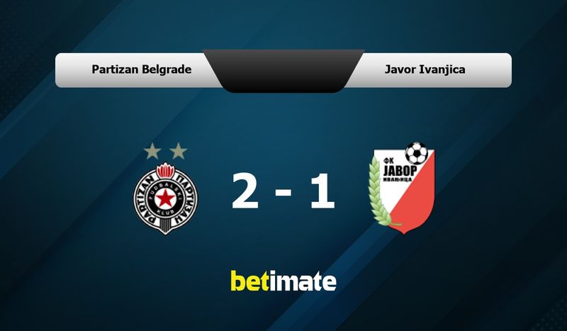 FK Partizan Beograd vs FK Javor Ivanjica Prediction, Betting Tips & Odds  │27 AUGUST, 2023