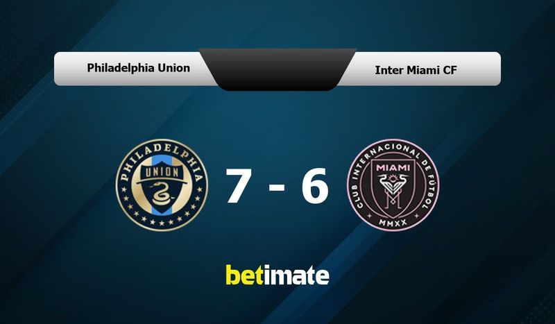 Philadelphia Union vs Inter Miami score, result, highlights as