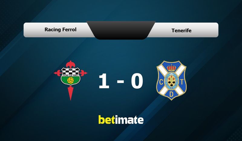 ▶️ Racing Ferrol vs Tenerife Live Stream & on TV, Prediction, H2H