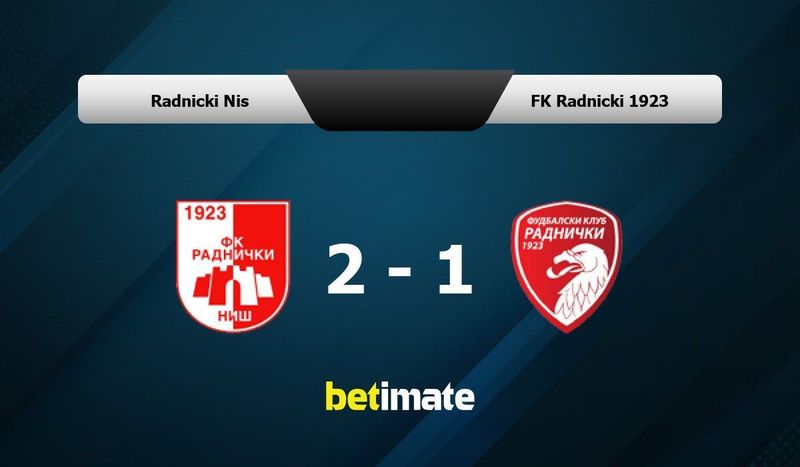 Radnicki Nis vs FK Radnicki 1923 Prediction, Odds & Betting Tips 08/25/2023