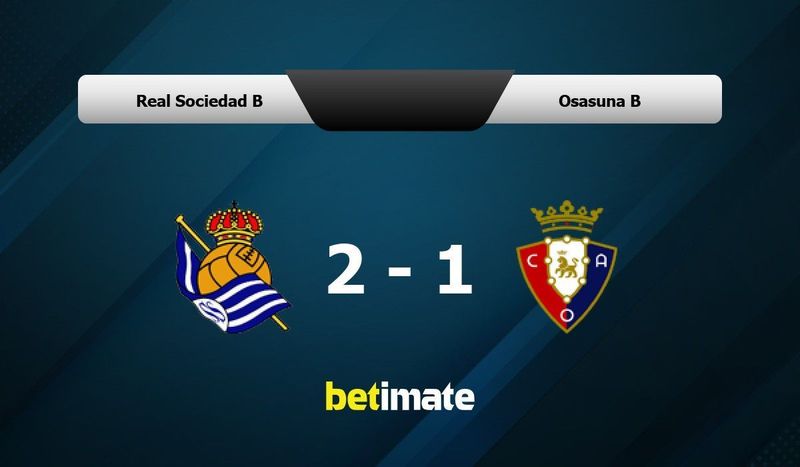 Posiciones de osasuna b contra real sociedad b