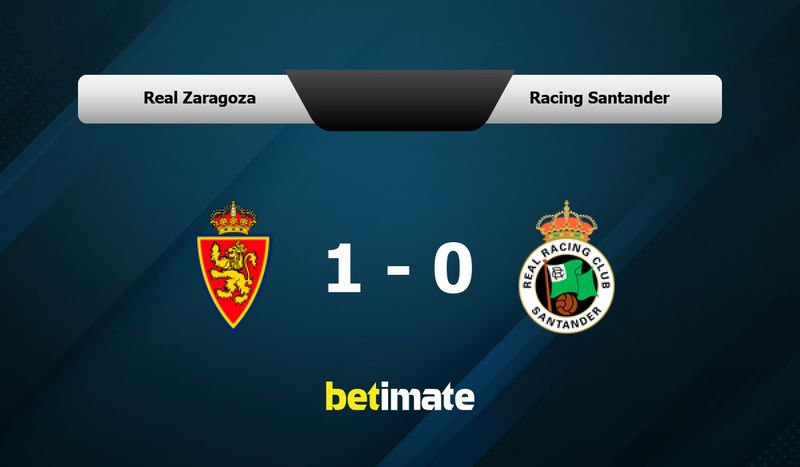 Zaragoza vs racing santander