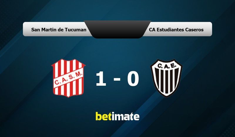 San Martin de Tucuman vs CA Estudiantes Caseros Prediction Odds