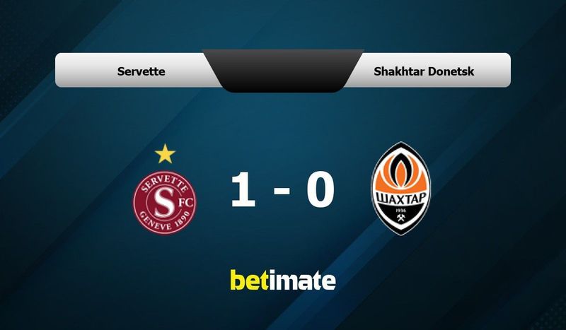 Pronostic Servette vs Shakhtar Donetsk, cotes et conseils de paris (28 ...