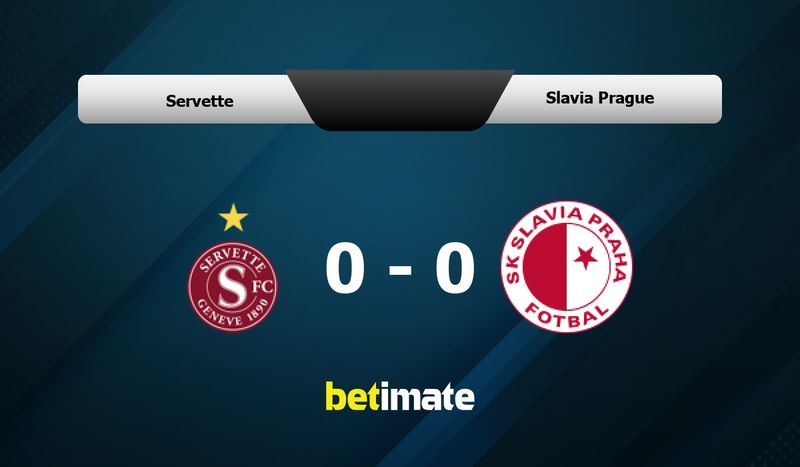 Slavia Praha vs Servette FC live score, H2H and lineups