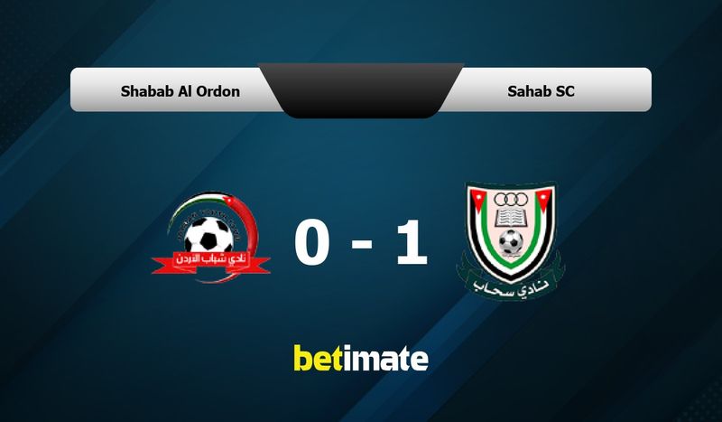 Shabab Al Ordon vs Sahab SC Prediction, Odds & Betting Tips 07/06/2023