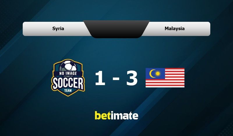 Syria Vs Malaysia Prediction Odds And Betting Tips 01082024 4254