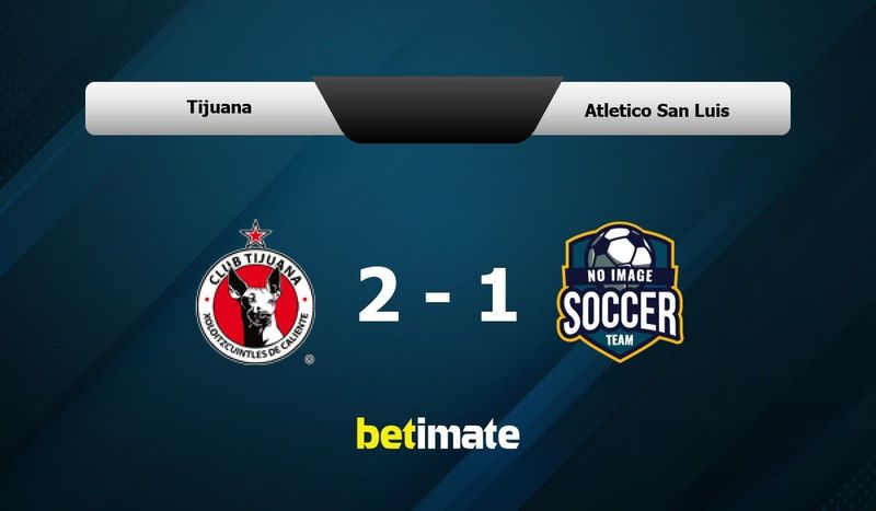 Xolos win 2-1 against Atletico San Luis at Estadio Calient