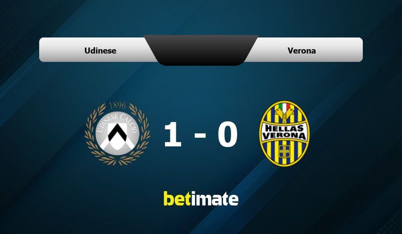 1X2 OR WIN-DRAW-WIN PREDICTION FOR UDINESE VS VERONA