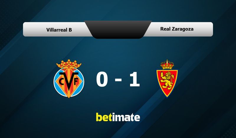 Zaragoza vs villarreal b