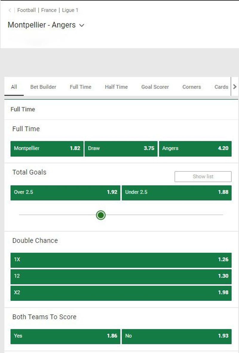 Angers vs 2025 montpellier h2h predictions